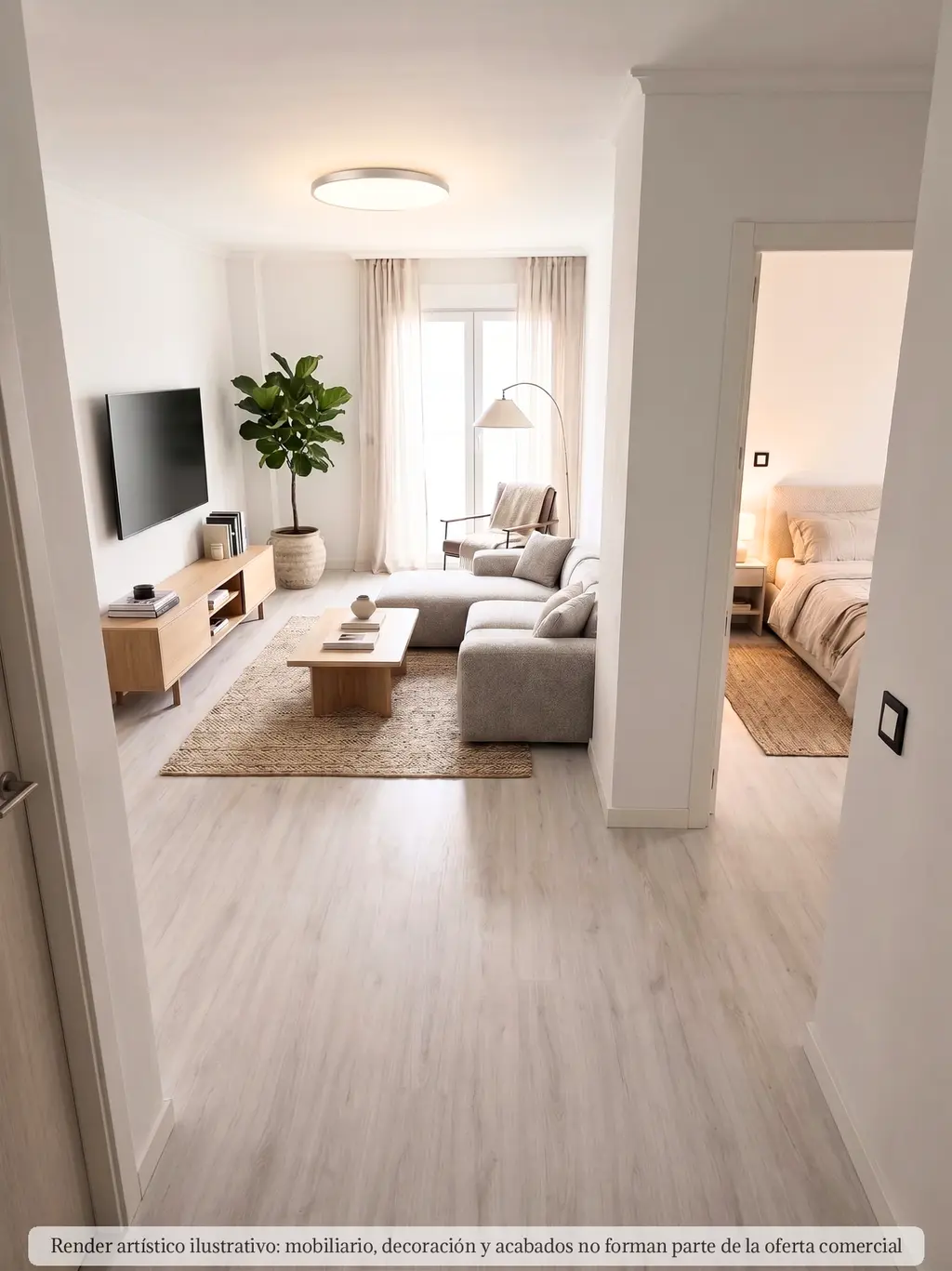 Salón abierto · Render 1