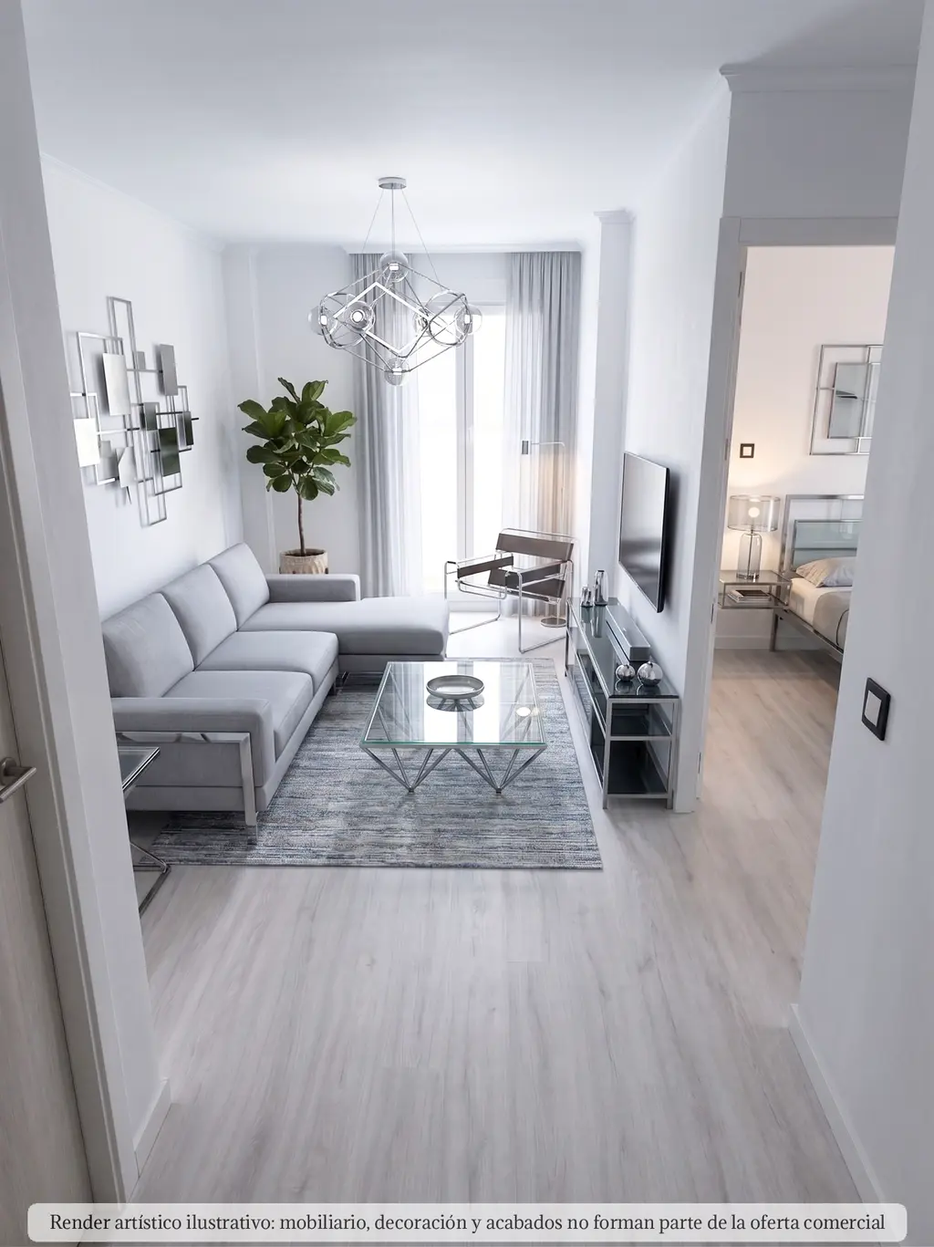 Salón abierto · Render 2